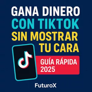 Imagen de portada para Ebook Gana Dinero con TikTok sin Mostrar tu Cara – Guía Rápida 2025