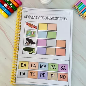 Imagem de capa para o Ebook Recorte e Cole Sílabas