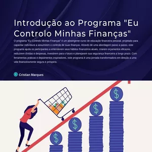 Introdução ao Programa Eu Controlo Minhas Finanças