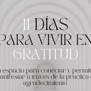 Imagen de portada para Curso online 11 días para vivir en gratitud 