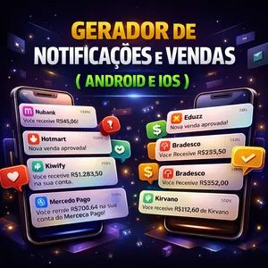 Imagem de capa para o Curso online GERADOR DE NOTIFICAÇÕES PRO( iOS e Android ) 2026