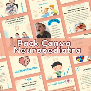 Imagem do curso Pack Canva Neuropediatra