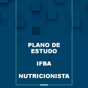 Imagem de capa para o Ebook Plano de estudos IFBA- Nutricionista