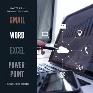 Imagen de portada para Curso online Master en Productividad con Gmail, Word, Excel y PowerPoint