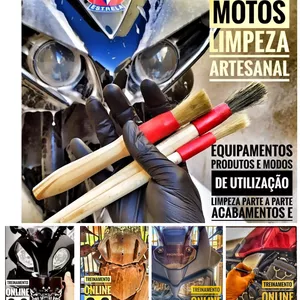 Imagem principal do produto Curso Online Chrespim Motos Limpeza Artesanal