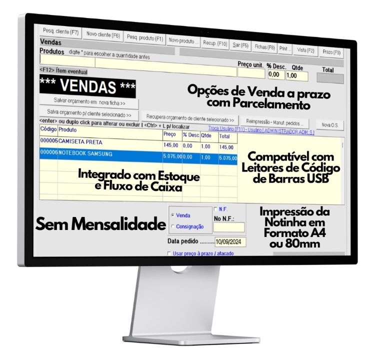Imagem do curso AutoCam - Sistema Controle Estoque E Financeiro - Pdv Cupom Não Fiscal