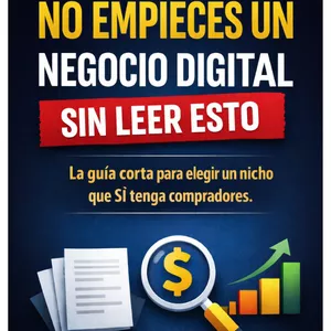 Imagen de portada para Ebook Nicho Rentable El método simple para no empezar un negocio digital equivocado