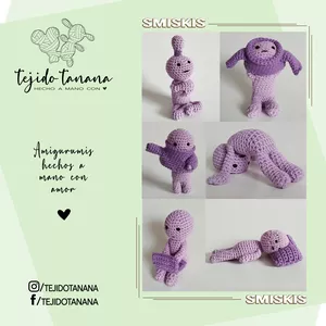 Cover image for Ebook Smiskis Crochet Pattern | amigurumi | Smiskis | Smiski amigurumi | Kawaii Crochet | SP/EN