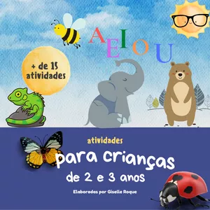 Imagem de capa para o Ebook Atividades para imprimir para crianças de 2 e 3 anos