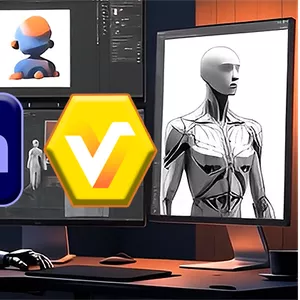 Imagem de capa para o Curso online Vroid Studio + Adobe Animate