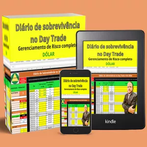 Imagem de capa para o Ebook Planilha Excel Automática- Gerenciamento de Risco: DÓLAR 
