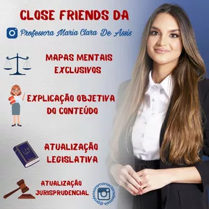 Imagem de capa para o Curso online CONTEÚDOS DA PROFESSORA MARIA CLARA (JURISDIDÁTICO)
