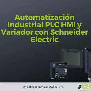 Imagen de portada para Curso online Automatización Industrial PLC HMI y Variador con Schneider Electric