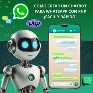 Imagen de portada para Curso online Desarrollo de Chatbot en WhatsApp Business con PHP