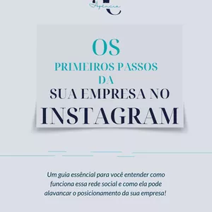 Imagem de capa para o Ebook Os primeiros passos da sua empresa no Instagram