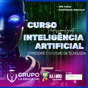 Imagem do curso Formação Profissional em Inteligência Artificial – 180h EAD - COM CERTIFICADO NACIONAL