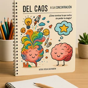 Imagen de portada para Ebook Del Caos a la Concentración ¿Cómo terminar lo que sueñas sin perder tu magia?