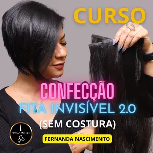 Imagem de capa para o Curso online Curso de Mega Hair Invisível (sem costura)