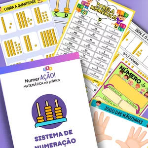 Imagem de capa para o Ebook Apostila Sistema de Numeração Decimal + Painel Material Dourado
