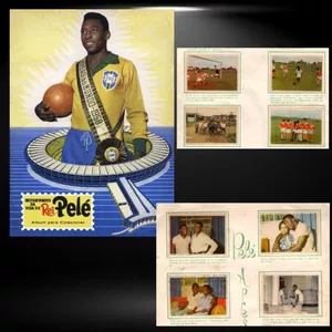 Imagem de capa para o Ebook Álbum de Figurinhas do Pelé de 1965 - Digitalizado