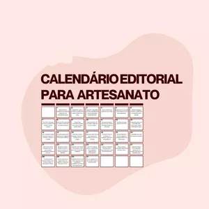 Imagem de capa para o Ebook Calendário editorial para Artesanato