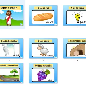 Imagem de capa para o Ebook Recurso Visual Os 7 Eu Sou de Jesus- PDF