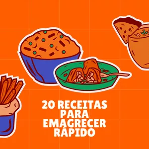 Imagem de capa para o Ebook 20 RECEITAS PARA EMAGRECER RÁPIDO