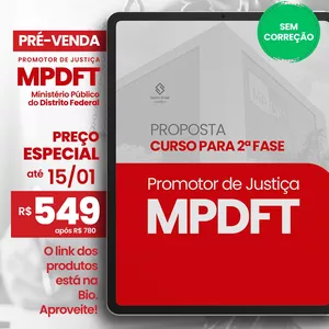 Imagem do curso MPDFT | 2ª fase SEM CORREÇÃO