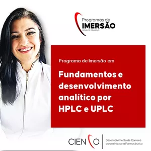 Imagem de capa para o Curso online 01 - CURSO DE HPLC E UPLC (CROMATOGRAFIA A LÍQUIDO) - FUNDAMENTOS E DESENVOLVIMENTO ANALÍTICO