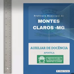 Imagem de capa para o Ebook Apostila Auxiliar de Docência Prefeitura de Montes Claros 