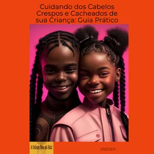 Imagem de capa para o Ebook Guia Prático para Cuidar de Cabelos Crespos e Cacheados - KIDS