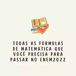 Imagem de capa para o Ebook Todas as formulas de Matemática que caem no ENEM 2022