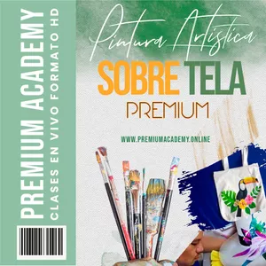 Imagen de portada para Curso online Pintura Artística en Tela Premium 
