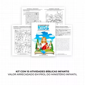 Imagem de capa para o Ebook Kit de Atividades Bíblicas Infantis