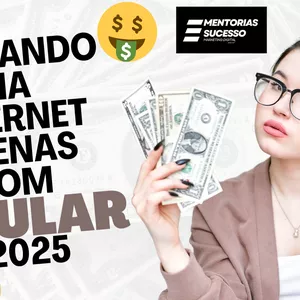 Imagem de capa para o Ebook LUCRANDO NA INTERNET APENAS COM CELULAR 2025