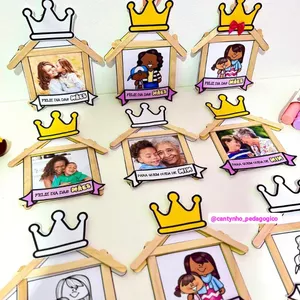 Imagem de capa para o Ebook *Atividade com palitos para trabalhar o tema “Dia das Mães”* 