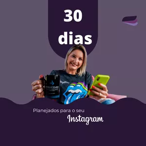 Imagem principal do produto 30 dias planejados para o seu Instagram