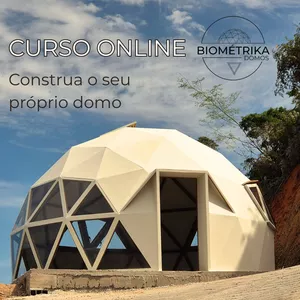 Imagem de capa para o Curso online CURSO ONLINE: Domo Geodésico de madeira (GoodKarma) - Biométrika Domos LTDA