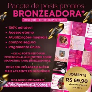 Imagem de capa para o Ebook Pack PINK - Bronzeadora