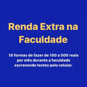 Imagem de capa para o Curso online RENDA EXTRA NA FACULDADE