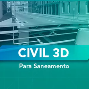 Imagem de capa para o Curso online Projetos de obras lineares de Saneamento com Civil 3D