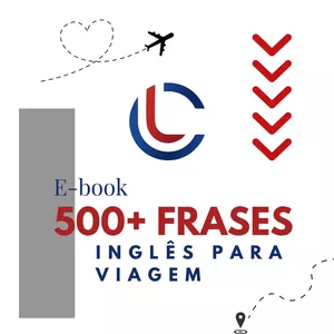 Imagem de capa para o Ebook 500+  Frases em Inglês para viagens