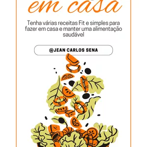 Imagem de capa para o Ebook Receitas fit em Casa