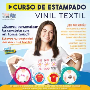 Imagen de portada para Curso online Estampado con vinil textil