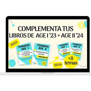 Imagen de portada para Ebook COMPLEMENTA TUS LIBROS DE AGE I 2023 Y AGE II 2024 (CONVIÉRTELO EN LA NUEVA VERSIÓN CONVOCATORIA 2024)