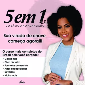 Imagem de capa para o Curso online RAINHA DAS UNHAS 5 em 1 (MAIS DE 130 AULAS)