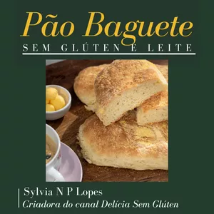 Imagem de capa para o Curso online Aprenda a Fazer um Pão Tipo Baguete Sem Glúten e Lactose