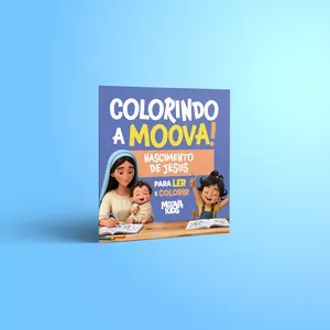 Imagem de capa para o Curso online O Nascimento de Jesus para Colorir | Pré-venda Exclusiva Moova Kids