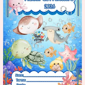 Imagem de capa para o Ebook Planner da Professora Fundo do Mar Baby✨