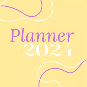 Imagem de capa para o Ebook Planner 2024 - Organização diaria